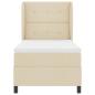 Preview: Boxspringbett mit Matratze Creme 90x200 cm Stoff