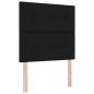 Preview: Boxspringbett mit Matratze Schwarz 100x200 cm Stoff
