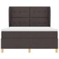 Preview: Boxspringbett mit Matratze Dunkelbraun 140x190 cm Stoff