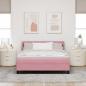 Preview: Boxspringbett mit Matratze Rosa 140x200 cm Samt