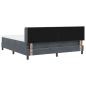 Preview: Boxspringbett mit Matratze Dunkelgrau 180x200 cm Samt