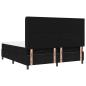Preview: Boxspringbett mit Matratze Schwarz 180x200 cm Stoff