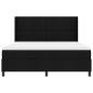 Preview: Boxspringbett mit Matratze Schwarz 180x200 cm Stoff