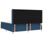 Preview: Boxspringbett mit Matratze & LED Blau 200x200 cm Stoff