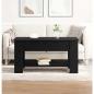 Preview: ARDEBO.de - Schwarzer Eichen-Couchtisch - 101x49x52 cm Aus engineered Wood