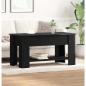Preview: Schwarzer Eichen-Couchtisch - 101x49x52 cm Aus engineered Wood
