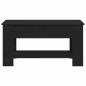 Preview: Schwarzer Eichen-Couchtisch - 101x49x52 cm Aus engineered Wood