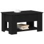Preview: Schwarzer Eichencouchtisch 79x49x41 cm aus Holzwerkstoff