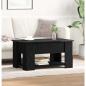 Preview: Schwarzer Eichencouchtisch 79x49x41 cm aus Holzwerkstoff