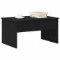 Preview: Schwarzer Eichenkaffee Tisch - 80 x 50,5 x 41,5 cm