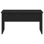 Preview: Schwarzer Eichenkaffee Tisch - 80 x 50,5 x 41,5 cm