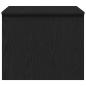 Preview: Schwarzer Eichenkaffee Tisch - 80 x 50,5 x 41,5 cm