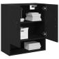 Preview: Wandregal Schwarze Eiche 60x30x70 cm Holzwerkstoff