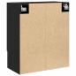 Preview: Wandregal Schwarze Eiche 60x30x70 cm Holzwerkstoff