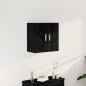 Preview: ARDEBO.de - Schwarzer Eichen-Wandschrank - 60x30x60 cm, Hergestellt aus Holzwerkstoff