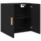 Preview: Schwarzer Eichen-Wandschrank - 60x30x60 cm, Hergestellt aus Holzwerkstoff