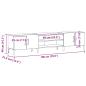 Preview: TV Schrank Schwarz Eiche 180x31,5x40 cm Technische Holz