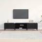 Preview: TV Schrank Schwarz Eiche 180x31,5x40 cm Technische Holz