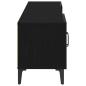Preview: TV Schrank Schwarz Eiche 180x31,5x40 cm Technische Holz