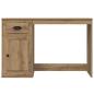 Preview: Schreibtisch mit Aufbewahrung Artisan Eiche 50x115x75 cm Holzwerkstoff