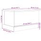 Preview: Aufbewahrungsbox Schwarze Eiche 50x30x28 cm Werkstoff