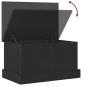 Preview: Aufbewahrungsbox Schwarze Eiche 50x30x28 cm Werkstoff