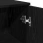 Preview: Badezimmer Schrank Schwarz Eiche 30x30x190 cm MDF
