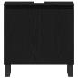 Preview: Waschbeckenunterschrank Schwarz Eiche 58x33x60 cm Holzwerkstoff