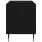 Preview: Record Cabinet Schwarz Eiche 84,5x38x48 cm Holzwerkstoff