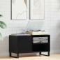 Preview: ARDEBO.de - Plattenschrank Schwarz Eiche 84,5x38x48 cm Holzwerkstoff