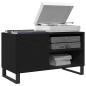 Preview: Plattenschrank Schwarz Eiche 84,5x38x48 cm Holzwerkstoff
