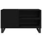 Preview: Plattenschrank Schwarz Eiche 84,5x38x48 cm Holzwerkstoff