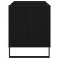 Preview: Plattenschrank Schwarz Eiche 84,5x38x48 cm Holzwerkstoff
