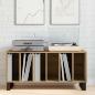 Preview: Schallplattenregal Artisan Eiche 100x38x48 cm Ingenieurlaminat
