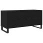 Preview: Record Cabinet Schwarz Eiche 100x38x48 cm Werkstoff