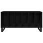 Preview: Record Cabinet Schwarz Eiche 100x38x48 cm Werkstoff