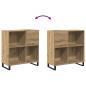 Preview: Record Cabinet Artisan Oak 84,5x38x89 cm Holzwerkstoff