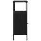 Preview: Nachttisch Schwarz Eiche 41x31x80 cm Holzwerkstoff