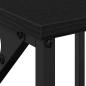 Preview: Nachttisch aus schwarzem Eichenholz 34x35,5x70 cm, Ingenieurlaminat