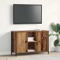 Preview: ARDEBO.de - TV-Schrank Artisan Eiche 101x35x65 cm aus engineered Wood und Stahl