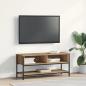 Preview: ARDEBO.de - TV-Schrank Artisan Eiche 100x35x45 cm Engineering Holz und Stahl
