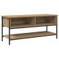Preview: TV-Schrank Artisan Eiche 100x35x45 cm Engineering Holz und Stahl