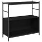 Preview: Bücherregal Schwarz Eiche 80x30x78,5 cm Holzwerkstoff
