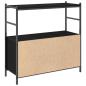 Preview: Bücherregal Schwarz Eiche 80x30x78,5 cm Holzwerkstoff
