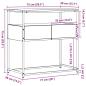 Preview: Konsolentisch Altholz 75x40x75 cm aus Holzwerkstoff und Stahl