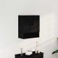 Preview: ARDEBO.de - Wandschrank schwarz Eiche 60x31x70 cm Holzwerkstoff