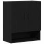 Preview: Wandschrank schwarz Eiche 60x31x70 cm Holzwerkstoff