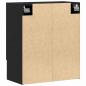 Preview: Wandschrank schwarz Eiche 60x31x70 cm Holzwerkstoff