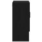 Preview: Wandschrank schwarz Eiche 60x31x70 cm Holzwerkstoff