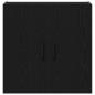 Preview: Wandregal Schwarzes Eichenholz 60x31x60 cm Engineered Wood